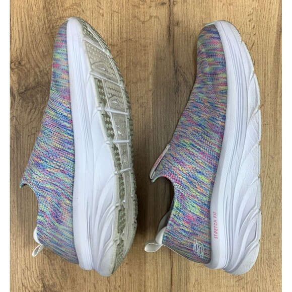 Skechers Women D'Lux Walker Rainbow Sky 149367 Multi Color Slip-On Sneakers 11 - Picture 10 of 15